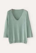 V-neck sweater, Soft jade, webstill