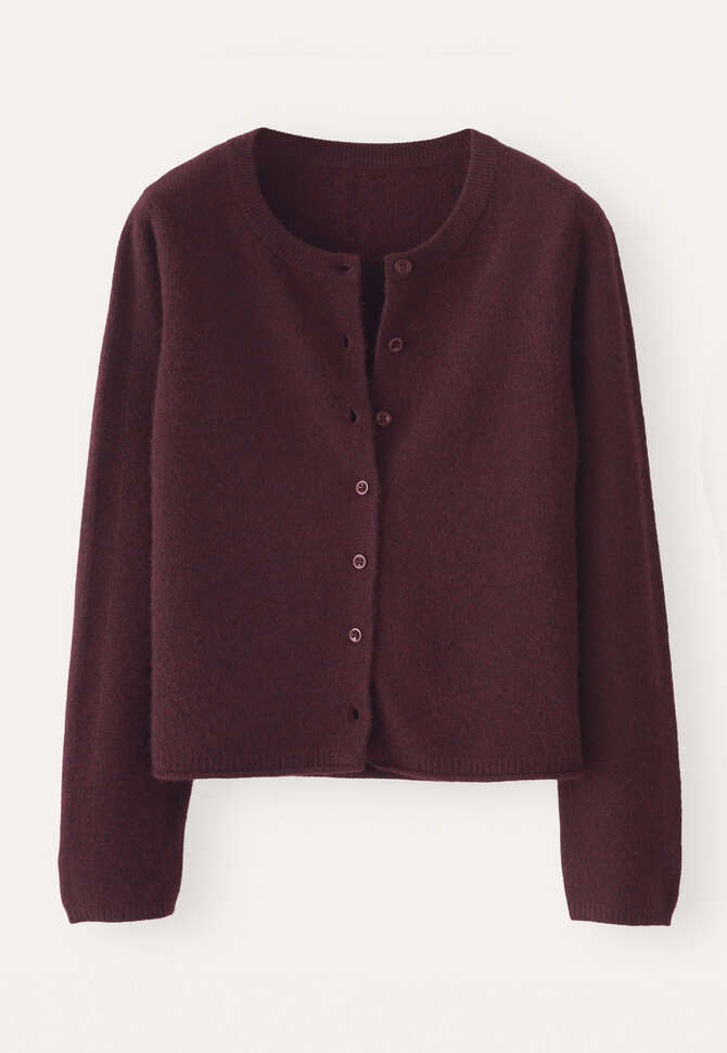 Button-through sweater, Blackberry, completeTheLook