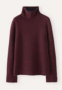 Roll-neck sweater, Damson, webstill