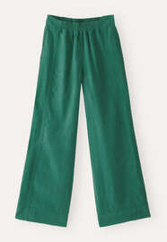 Relaxed wide-leg trousers, Emerald, webstill