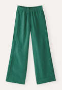 Relaxed wide-leg trousers, Emerald, webstill