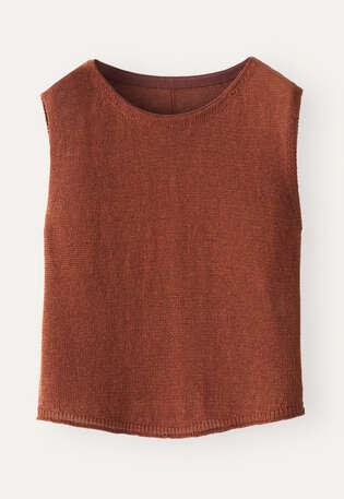 Knitted top, Brown chilli, webstill