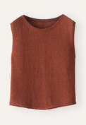 Knitted top, Brown chilli, webstill