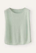 Knitted sleeveless sweater, Soft mint, webstill