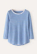 Striped jersey top, Cornflower white, webstill