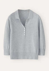 Collared sweater, Ice blue, webstill