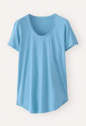 Scoop-neck T-shirt, Bluebell, webstill