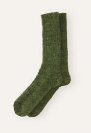 Ribbed socks, Evergreen, webstill