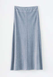 Hemp cotton jersey skirt, Pale denim, webstill