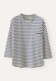 Striped top, Navy cream, webstill