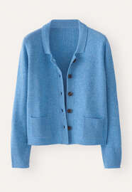 Knitted jacket, Soft marine, webstill