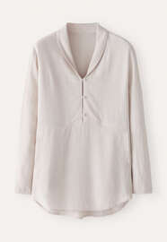Shawl-collar blouse, Pearl, webstill