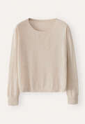 Crew-neck sweater, Pale fawn, webstill