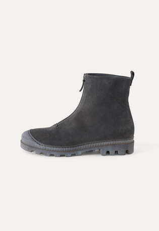 Zipped boots, Charcoal, webstill