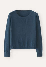 Crew-neck sweater, Dark petrol, webstill