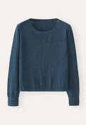 Crew-neck sweater, Dark petrol, webstill