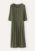 Scoop-neck dress, Forest green, webstill