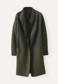 Funnel-neck coat, Forest grey, webstill