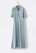 Jersey dress, Aqua denim, webstill