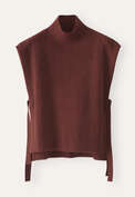 Knitted tabard, Chilli red, webstill