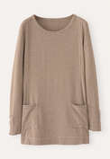 Striped tunic, Rust cream, webstill