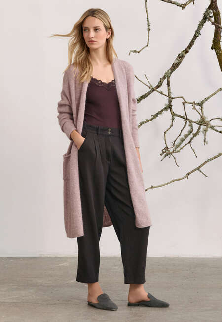 Edge-to-edge cardigan, Lilac grey, completeTheLook