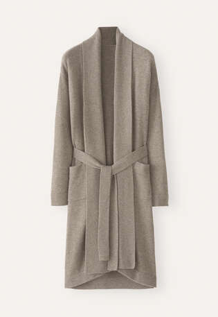 Knitted robe, Soft taupe, webstill