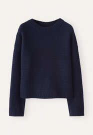 Tuck-stitch sweater, Ink, webstill