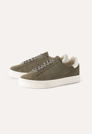 Lace-up trainers, Olive, webstill