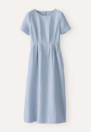 Pleated dress, Chambray, webstill