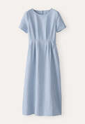 Pleated dress, Chambray, webstill
