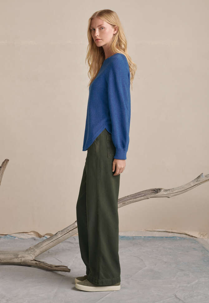 Straight-leg trousers, Dark khaki, completeTheLook