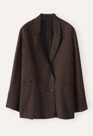 Double-breasted jacket, Black brown, webstill