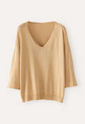 V-neck sweater, Soft gold, webstill