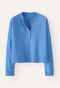 Button-neck sweater, Soft marine, webstill