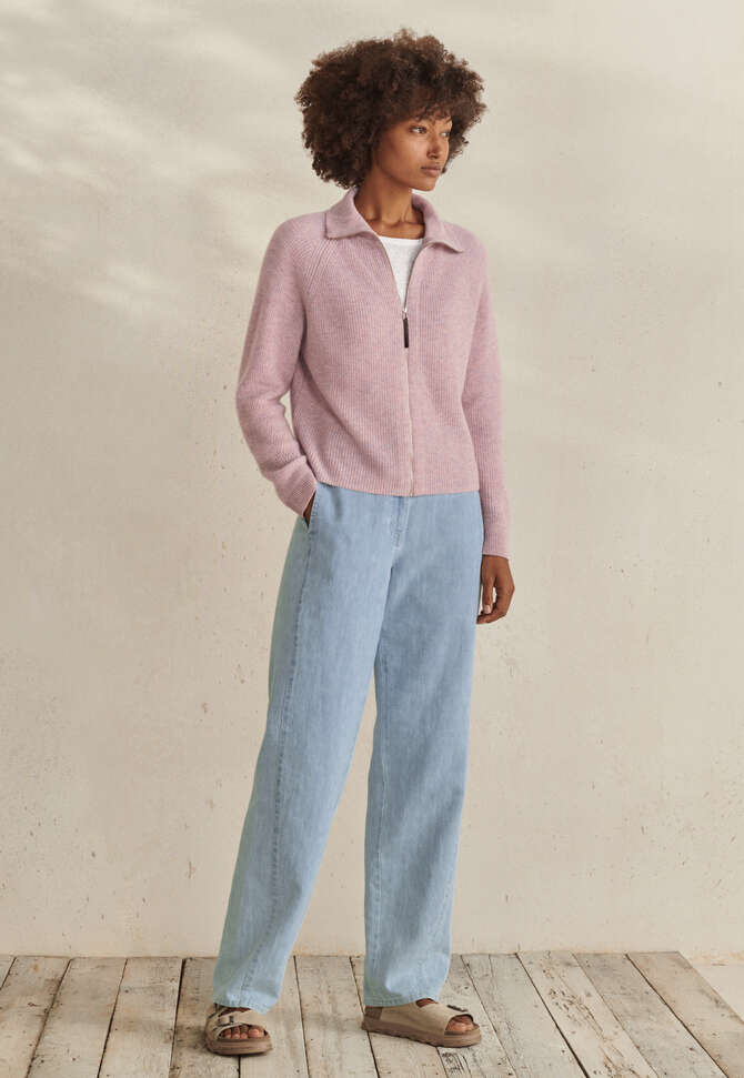 Indigo-dyed trousers, Pale denim, completeTheLook