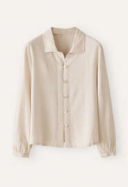 Collared blouse, Pale natural, webstill