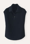 Sleeveless sweater, Blue black, webstill