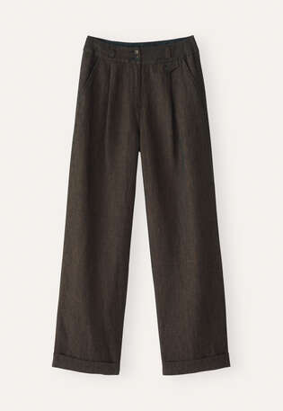 Wide-leg trousers, Black rust, webstill