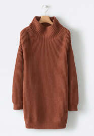 Oversized sweater, Pink copper, webstill