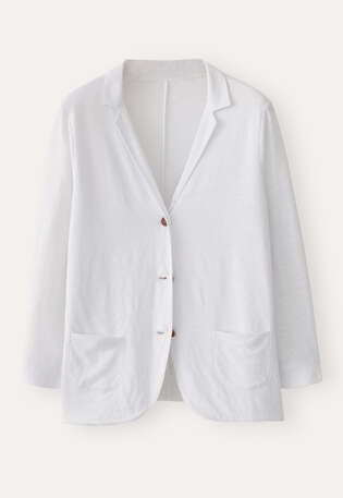Jersey blazer, White, webstill
