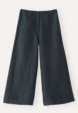 Tailored culottes, Dark petrol, webstill