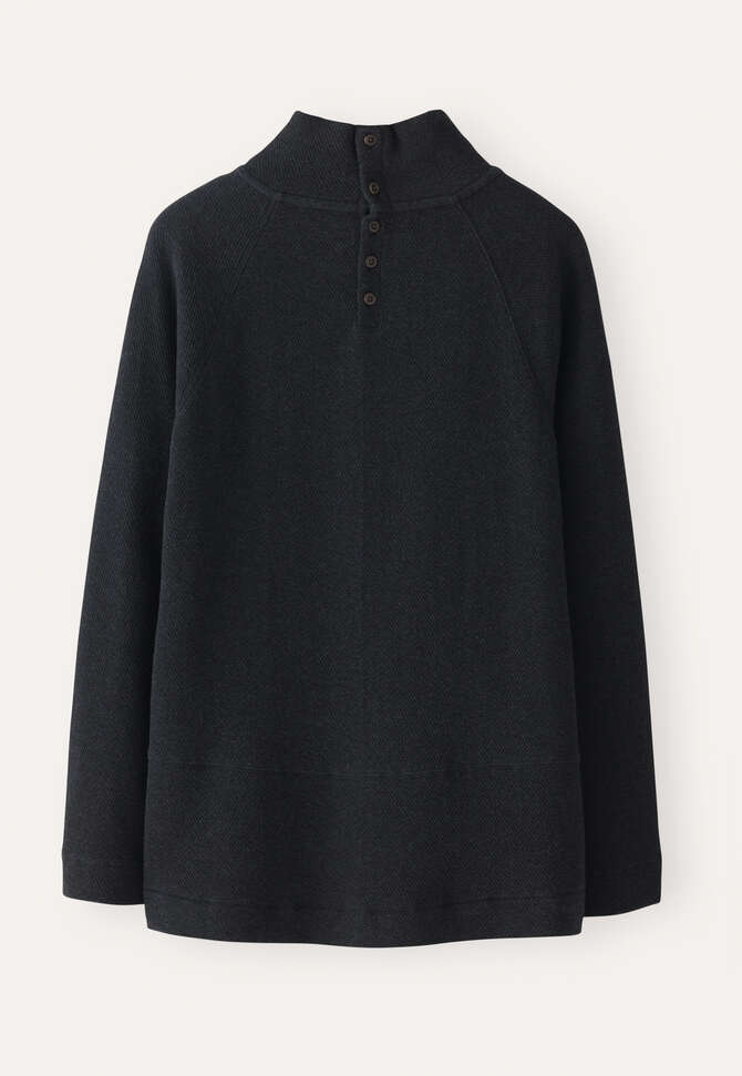 Funnel-neck tunic, Charcoal, completeTheLook