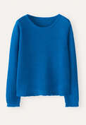 Moss-stitch sweater, Deep marine, webstill