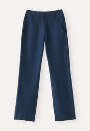 Straight-leg trousers, Blue petrol, webstill