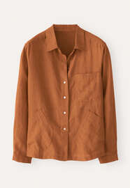 Patch-pocket shirt, Orange copper, webstill