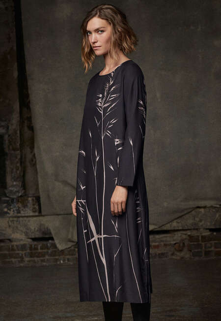 Printed dress, Monochrome, completeTheLook