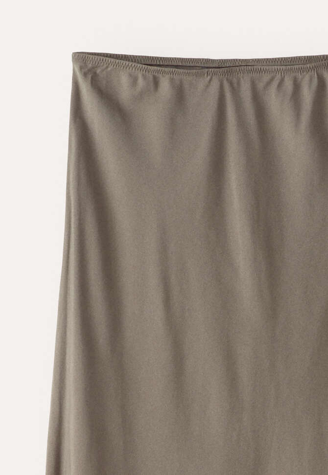 Bias-cut skirt, Khaki taupe, completeTheLook