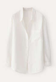 Garment-dyed overshirt, White, webstill
