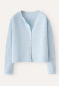 Ripple-stitch cardigan, Pale sky, webstill